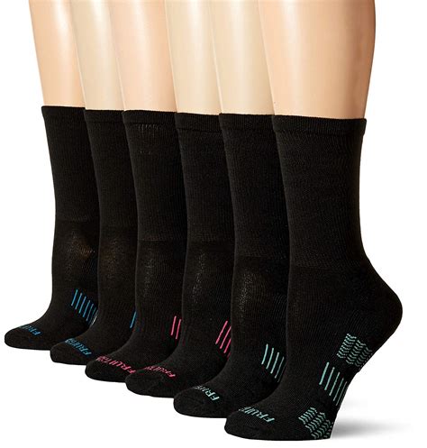 fruit of the loom crew socks women's